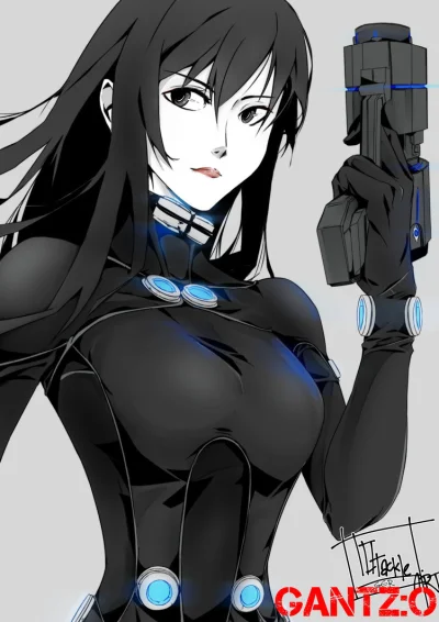 M.....n - #randomanimeshit #gantz #reikashimohira #girlsandguns #anime #animeart