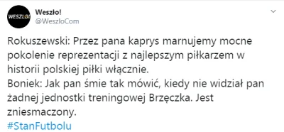 mat9 - Brawo Mateusz Rokuszewski
Takich dziennikarzy sportowych nam potrzeba
#weszl...