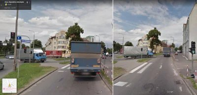 wpdk - @radziol88: Google Street View ukazuje podobną sytuację z drugiej strony. Jadą...