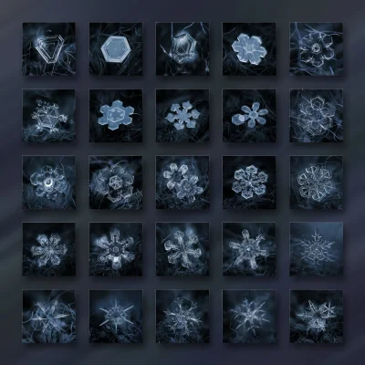 p4ws - > Większość kryształków śniegu jest płaska i ma po sześć identycznych, ramion....