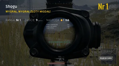 Shogun123 - Ostatnie 6 killi moje :) Wyrównany najlepszy wynik.

#playerunknown #pu...