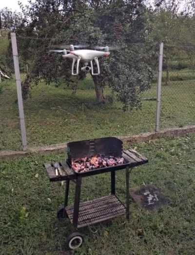 MichalMusicManiac - #humorobrazkowy #drony #grill