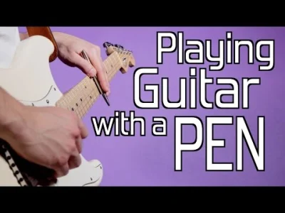 H.....s - Gość gra długopisem na gitarze

#gitara #gitaraelektryczna #dlugopisem (d...