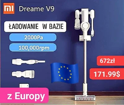 sebekss - Tylko 171.99$ (672zł) za odkurzacz pionowy Xiaomi Dreame V9 z Europy❗
▶️Je...