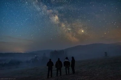 Nightscapes_pl - Tuż przed świtem gdzieś w Bieszczadach. 

#fotografia #astrofoto #...