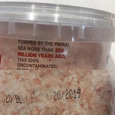 vegetka - Data przydatności do spożycia soli, mającej 250 milionów lat, kończy się w ...