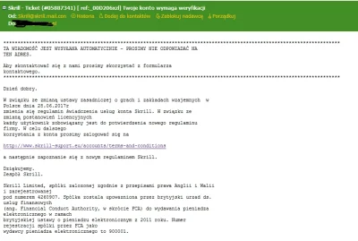 sezet11 - hmm taki mail dostalem #skrill #bukmacherka
a w komentarzu strona na ktora...
