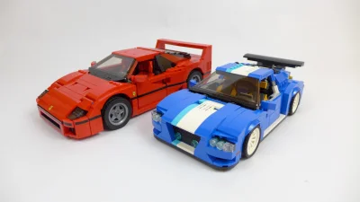 M_longer - Zbudowane kilka dni temu 10248 Ferrari F40 (400zł) w porównaniu z zestawem...