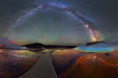 Mesk - Droga mleczna nad Parkiem Narodowym Yellowstone #usa 
#fotografia #astrofoto ...