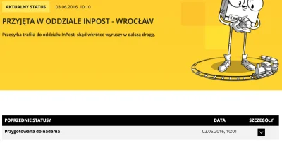 Swirek71 - Zamówiona paczka z allegro 2.06 do Wrocławia, od 3.06 leży w oddziale inPo...