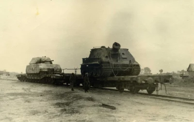 Bednar - Prototyp superciężkiego czołgu Maus i działo pancerne Sturmtiger czekają na ...