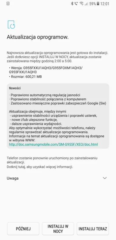 JanuszProgramowania - Jest i nowy update dostępny przez OTA ( ͡° ͜ʖ ͡°)

#galaxys8 ...