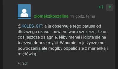 lalalaczek - @ziomekzkoszalina: marna próba wybielenia się analczyku, mnie nie nabier...