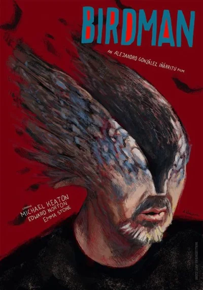 ColdMary6100 - Znakomity alternatywny plakat Birdman w starym dobry stylu autorstwa p...
