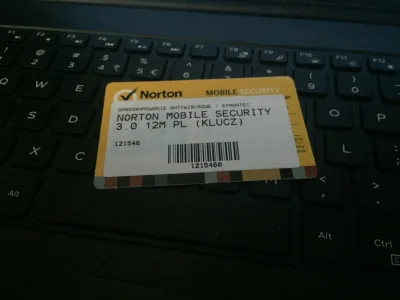 cebulion - Mireczki! znalazłem właśnie w szufladzie klucz Norton Mobile Security 3.0 ...