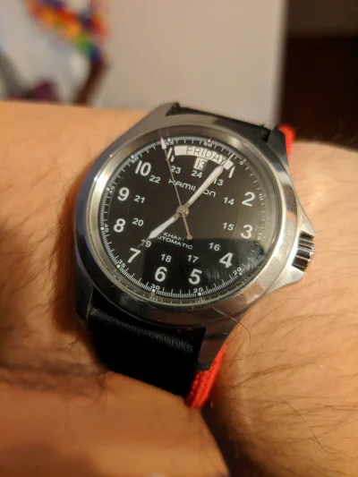 fi9o - Dzień dobry, 

Jedziemy, Hamilton Khaki King Automatic.
Tylko ostrożnie, mamy ...