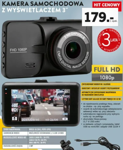 lukas83 - Ktoś ma jakąś wiedzę na temat tej kamery samochodowej z #lidl warto się zai...