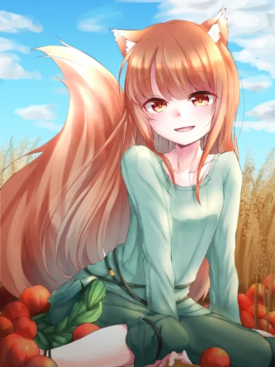 l.....f - #randomanimeshit #spiceandwolf #holo #kemonomimi #kitsunemimi #redeyesalert...