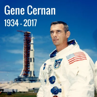 haussbrandt - Gene Cernan, ostatni człowiek na Księżycu, nie żyje ( ͡° ʖ̯ ͡°)
#ekspl...
