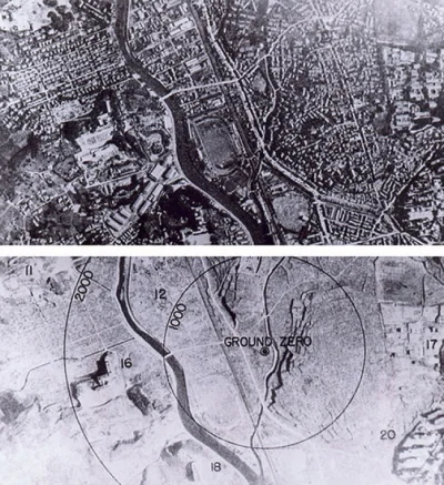 siwymaka - Nagasaki przed i po wybuchu bomby atomowej w 1945 roku
#fotohistoria #jap...
