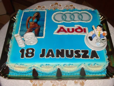 k.....o - wymarzony tort dla Janusza wkraczającego w dorosłość

#humorobrazkowy #hehe...