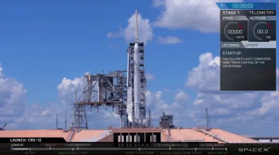 blamedrop - Start rakiety Falcon 9 wraz z misją CRS-12 na Międzynarodową Stację Kosmi...