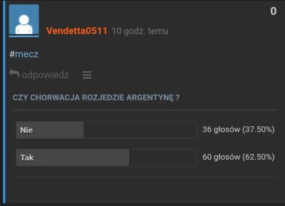 Vendetta0511 - Gratuluję mirko

#mecz