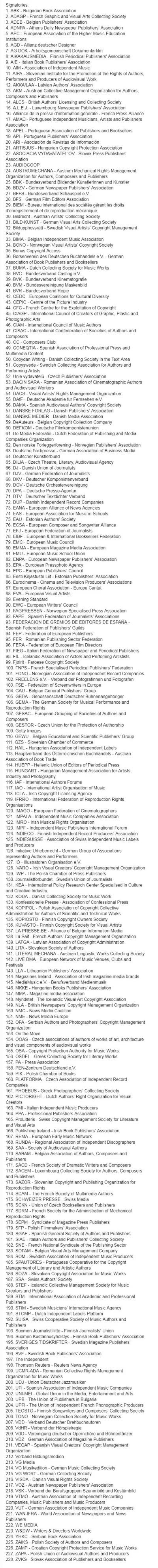 lewoprawo - Pełna lista organizacji apelujących wprowadzenie tych przepisów: