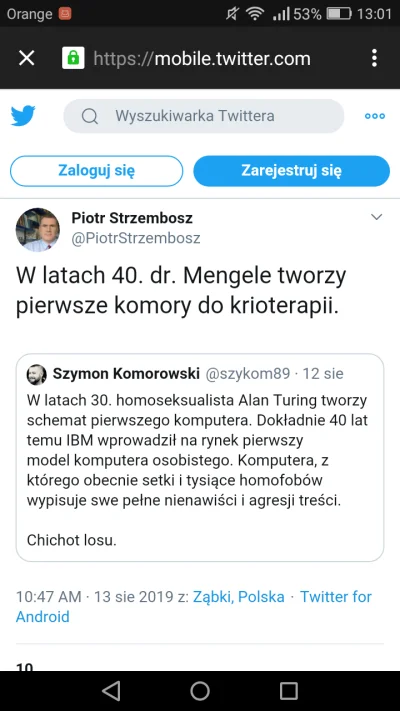 tolerancyjny-lewarek - Prawak porównuje Alana Turinga do Mengele tylko dlatego, że by...