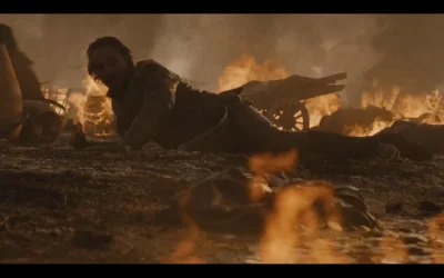 c.....n - Scena z rozsypanym złotem i potem uratowanie Jaimiego, Bronn chyba przestał...