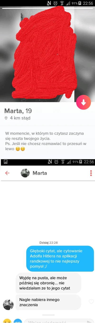 person1 - Uwierzyła xDDD

#tinder #heheszki