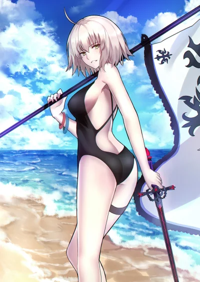 Czokolad - #randomanimeshit #fate #fategrandorder #jeannedarc #swimsuit #girlsandswor...