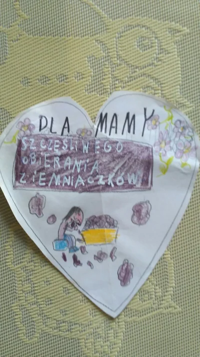 MorenkaKnight - XDDDD mając 8 lat dałem mamie taką laurke 
#dzienmatki #heheszki

Dru...
