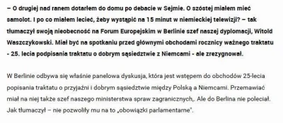 DanielPlainview - "Jestem poważnym ministrem spraw zagranicznych, ten rząd jest poważ...