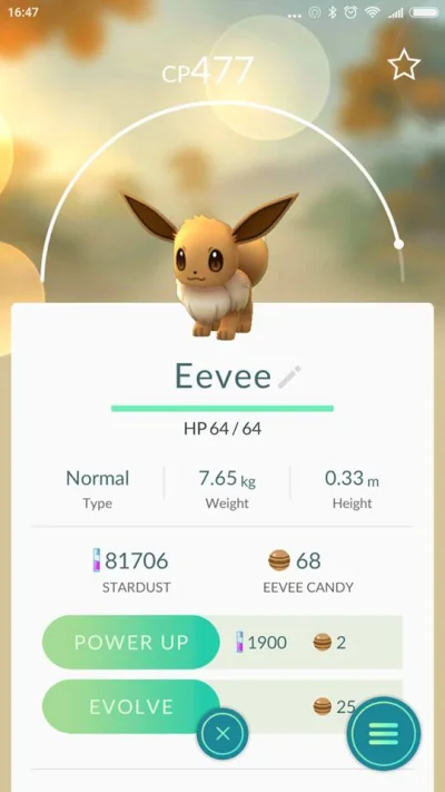 Tien - #pokemongo
dzisiaj wpadło mi takie coś, mój lev to 16 opłaca mi się go evoluo...