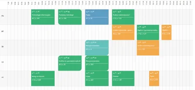 KubekMleka - @Kacperzlbn: JSOS odżył, to pokazuję mój plan z pierwszego semestru. TP/...