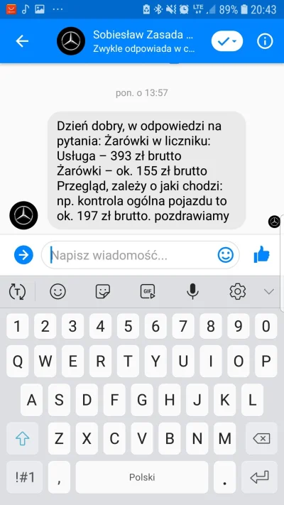 A.....r - Jakby ktoś się zastanawial ile ASO Mercedesa liczy sobie za wymianę żarówek...