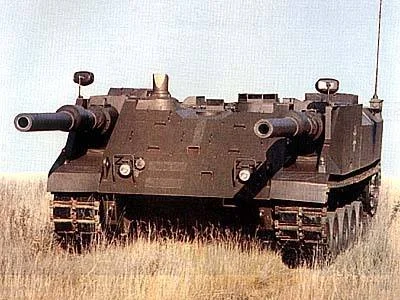s.....c - Na zdjęciu drugi egzemplarz niemieckiego eksperymentalnego czołgu podstawow...