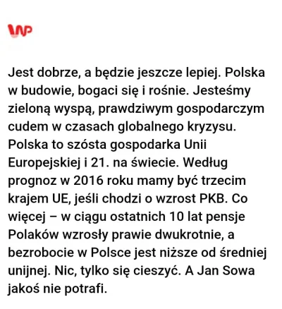 worldmaster - #polska #propaganda #wyrwanezkontekstu
Dlaczego nie mowicie że jest już...