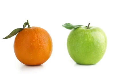 JaTuTylkoNaMoment - apples and oranges - dwa podmioty, które nie są podobne (używane ...