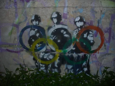 antros - #antrosoweszwendanie #krakow #olimpiada #igrzyska #graffiti #sztukauliczna