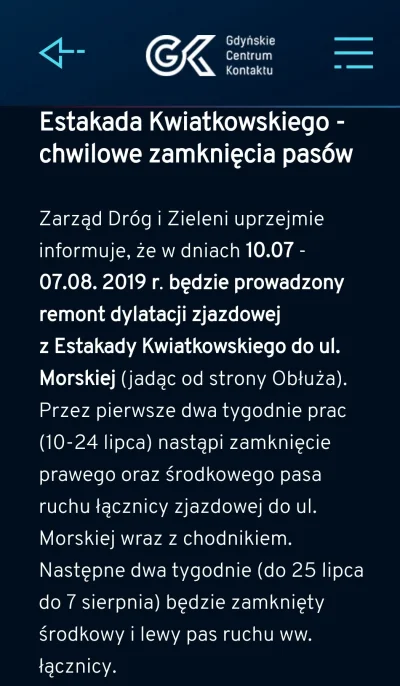 miniCZOLG - #gdynia zamykaja pasy na kilka chwil, raptem miesiac ¯\(ツ)/¯ co to jest d...