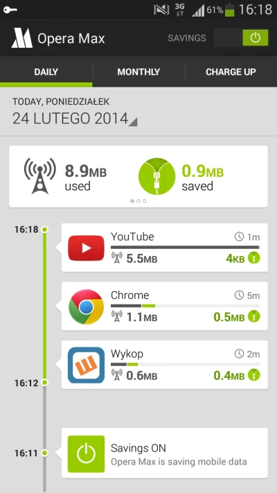 w.....y - #android #opera #operamax Ktoś już się bawił? Nie mam zbyt wiele transferu ...