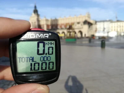 karolhh - Dzisiaj rano pierwszy tysiaczek pękł! #rower #krakow