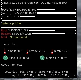 sylwke3100 - Trochę użerania się ale prawie wygrałem z Conky :)



Został jeszcze pro...