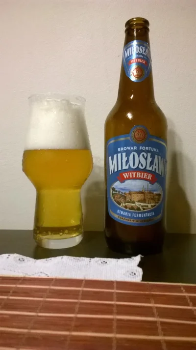 a.....l - Witbier Miłosław - Browar Fortuna

#p--o, #ocenpiwo, #andclimb4alldegustu...