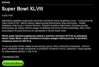 wisniowy_romet - betsafe też chyba nieźle dzisiaj popłynie :D

#superbowl #bukmacherk...