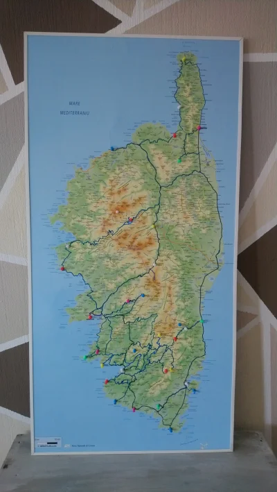 nexpo - Mirki, zrobiłem sobie w końcu mape #korsyka z zaznaczonymi miejscami gdzie by...