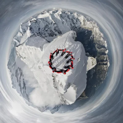 ColdMary6100 - Alpejski szczyt Jungfrau w Szwajcarii uchwycony z drona:) Zachwycające...
