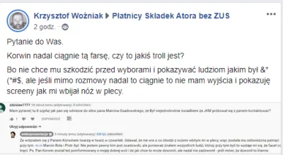 DoktorWojna - Hmmm a to czasem nie ator ciągle gada jak mu Korwin zrobi krzywdy?
#at...